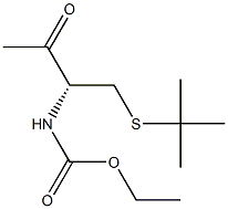 (R)-4-(tert-Butylthio)-3-ethoxycarbonylamino-2-butanone 구조식 이미지
