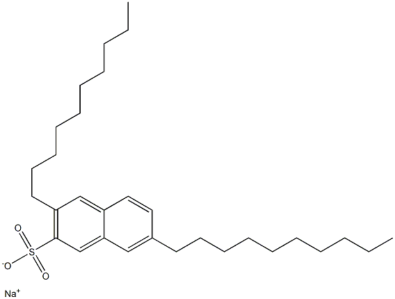 3,7-Didecyl-2-naphthalenesulfonic acid sodium salt 구조식 이미지