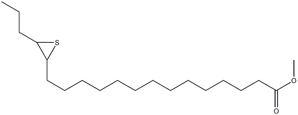 15,16-Epithiononadecanoic acid methyl ester 구조식 이미지
