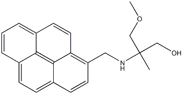 1-(1-Hydroxymethyl-1-methyl-2-methoxyethylaminomethyl)pyrene Structure