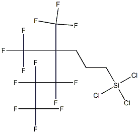 [4,4-Bis(trifluoromethyl)-5,5,6,6,7,7,7-heptafluoroheptyl]trichlorosilane Structure