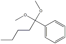 1-Phenyl-1-pentanone dimethyl acetal 구조식 이미지