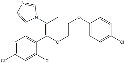 1-[1-Methyl-2-[2-(4-chlorophenoxy)ethoxy]-2-(2,4-dichlorophenyl)ethenyl]-1H-imidazole Structure