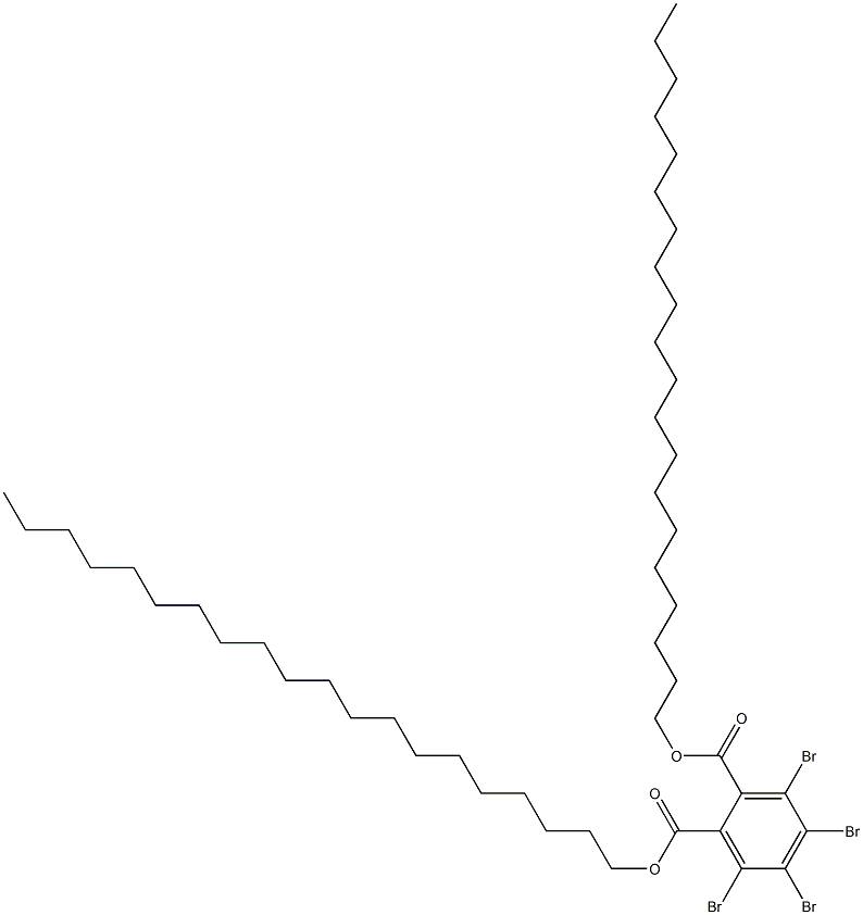 Tetrabromophthalic acid diicosyl ester Structure