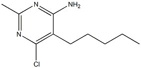 6-Chloro-2-methyl-5-pentyl-4-pyrimidinamine 구조식 이미지