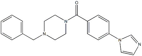1-[4-(1H-Imidazol-1-yl)benzoyl]-4-benzylpiperazine Structure