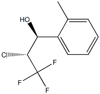 (1S,2R)-2-Chloro-3,3,3-trifluoro-1-(2-methylphenyl)-1-propanol Structure