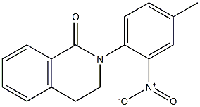 3,4-Dihydro-2-(4-methyl-2-nitrophenyl)isoquinolin-1(2H)-one 구조식 이미지