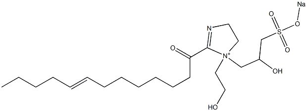 1-(2-Hydroxyethyl)-1-[2-hydroxy-3-(sodiooxysulfonyl)propyl]-2-(8-tridecenoyl)-2-imidazoline-1-ium Structure
