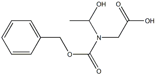 2-[Benzyloxycarbonyl(1-hydroxyethyl)amino]acetic acid 구조식 이미지