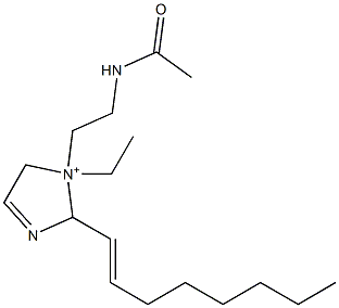 1-[2-(Acetylamino)ethyl]-1-ethyl-2-(1-octenyl)-3-imidazoline-1-ium Structure