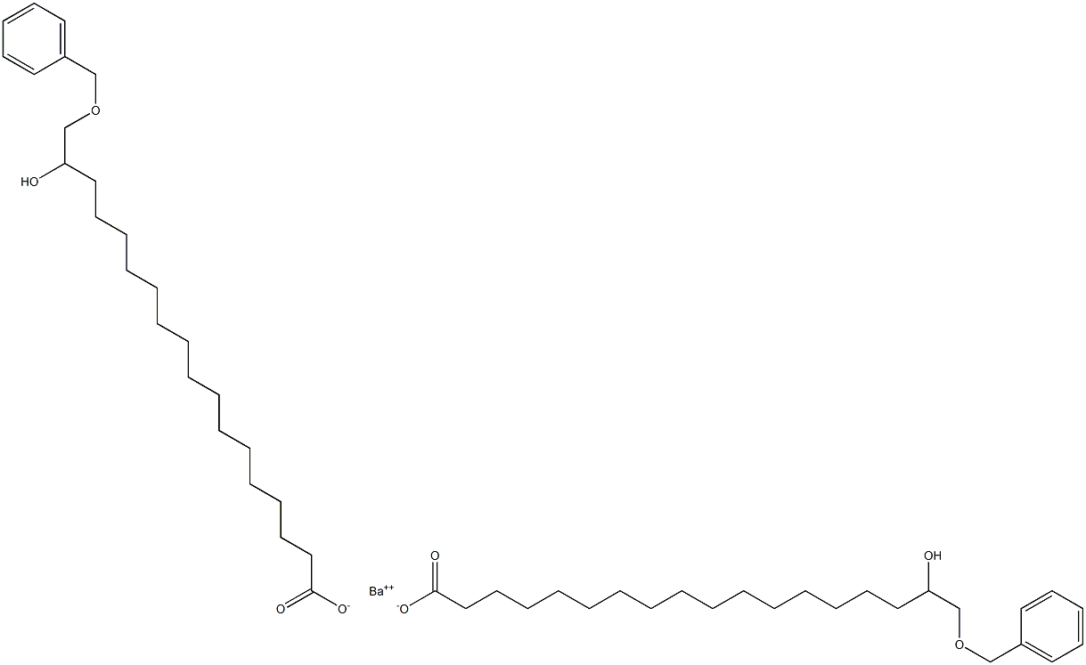 Bis(18-benzyloxy-17-hydroxystearic acid)barium salt 구조식 이미지