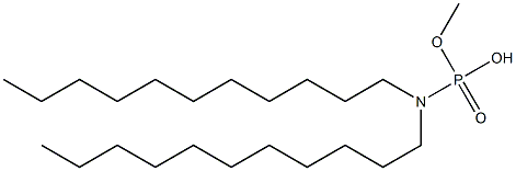 N,N-Diundecylamidophosphoric acid hydrogen methyl ester 구조식 이미지