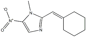 1-Methyl-2-(cyclohexylidenemethyl)-5-nitro-1H-imidazole Structure