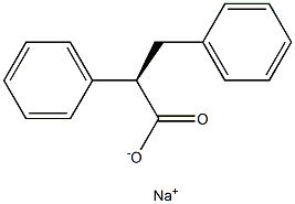 [R,(-)]-2,3-Diphenylpropionic acid sodium salt 구조식 이미지