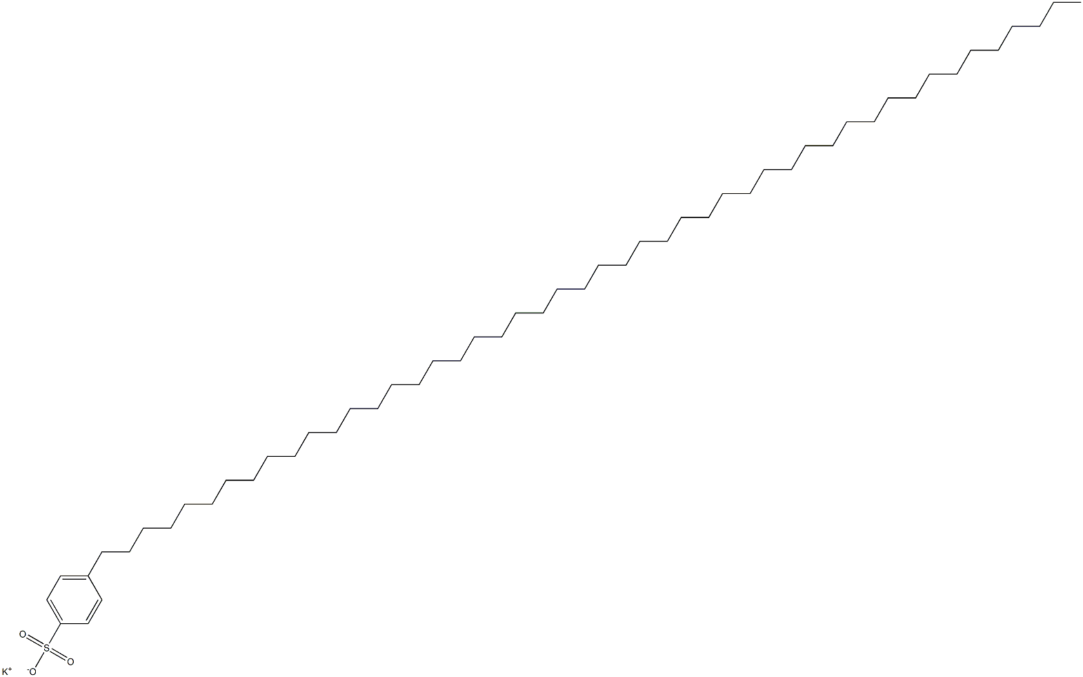 4-(Octatetracontan-1-yl)benzenesulfonic acid potassium salt Structure