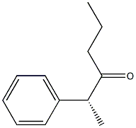 [R,(-)]-2-Phenyl-3-hexanone 구조식 이미지