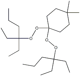 4,4-Dimethyl-1,1-bis(1,1-diethylbutylperoxy)cyclohexane 구조식 이미지