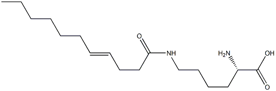 N6-(4-Undecenoyl)lysine Structure