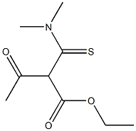 2-(Dimethylaminothiocarbonyl)-3-oxobutyric acid ethyl ester 구조식 이미지