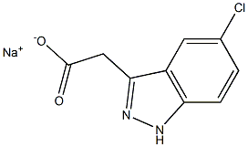 (5-Chloro-1H-indazol-3-yl)acetic acid sodium salt 구조식 이미지
