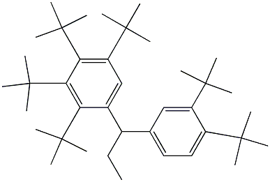 1-(2,3,4,5-Tetra-tert-butylphenyl)-1-(3,4-di-tert-butylphenyl)propane 구조식 이미지