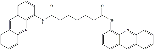 N,N'-Bis(acridin-4-yl)heptanediamide 구조식 이미지