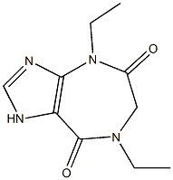 1,4,6,7-Tetrahydro-4,7-diethylimidazo[4,5-e][1,4]diazepine-5,8-dione 구조식 이미지