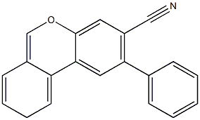 2-Phenyl-9H-dibenzo[b,d]pyran-3-carbonitrile Structure