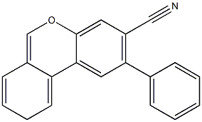 2-Phenyl-9H-dibenzo[b,d]pyran-3-carbonitrile 구조식 이미지