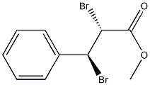 (2R,3S)-2,3-Dibromo-3-phenylpropionic acid methyl ester Structure