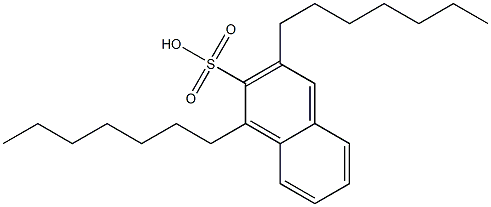 1,3-Diheptyl-2-naphthalenesulfonic acid Structure