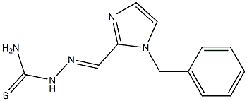 1-Benzyl-1H-imidazole-2-carbaldehyde thiosemicarbazone 구조식 이미지