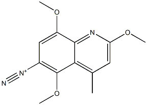 4-Methyl-2,5,8-trimethoxyquinoline-6-diazonium 구조식 이미지