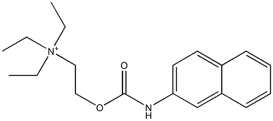 2-[[(2-Naphtylamino)carbonyl]oxy]-N,N,N-triethylethanaminium 구조식 이미지