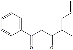 1-Phenyl-4-methyl-6-heptene-1,3-dione 구조식 이미지