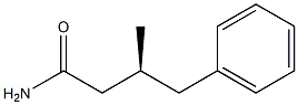 [S,(-)]-3-Methyl-4-phenylbutyramide 구조식 이미지