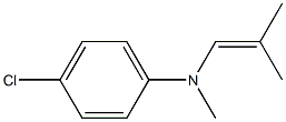 N-(4-Chlorophenyl)-N,2-dimethyl-1-propen-1-amine 구조식 이미지