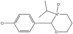 2-(4-Chlorophenyl)-3-isopropyl-tetrahydro-2H-1,3-oxazine 3-oxide 구조식 이미지