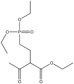 2-[2-(Diethoxyphosphinyl)ethyl]acetoacetic acid ethyl ester Structure