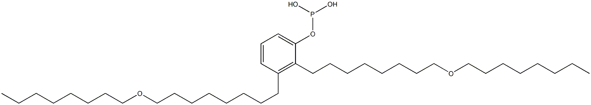 Phosphorous acid bis[8-(octyloxy)octyl]phenyl ester 구조식 이미지