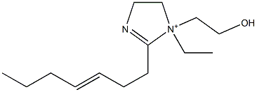 1-Ethyl-2-(3-heptenyl)-1-(2-hydroxyethyl)-2-imidazoline-1-ium Structure