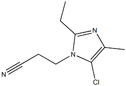 1-(2-Cyanoethyl)-5-chloro-2-ethyl-4-methyl-1H-imidazole Structure