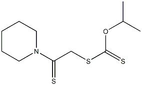 Dithiocarbonic acid O-isopropyl S-[2-piperidino-2-thioxoethyl] ester 구조식 이미지