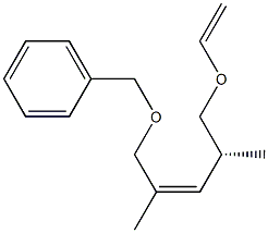 (4R,2Z)-1-Benzyloxy-5-ethenyloxy-2,4-dimethyl-2-pentene 구조식 이미지