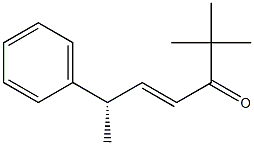 (4E,S)-2,2-Dimethyl-6-phenyl-4-hepten-3-one Structure