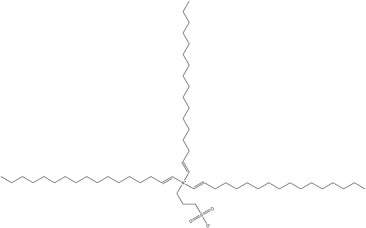 N,N-Di(1-heptadecenyl)-N-(3-sulfonatopropyl)-1-heptadecen-1-aminium Structure