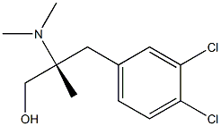 (R)-3-(3,4-Dichlorophenyl)-2-(dimethylamino)-2-methyl-1-propanol 구조식 이미지