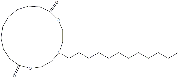 5-Dodecyl-5-aza-2,8-dioxacyploheptadecane-1,9-dione 구조식 이미지