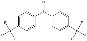 Bis[4-(trifluoromethyl)phenyl] sulfoxide Structure